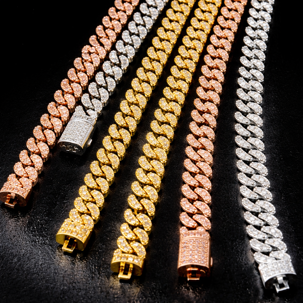Corrente Cuban Diamond 6mm