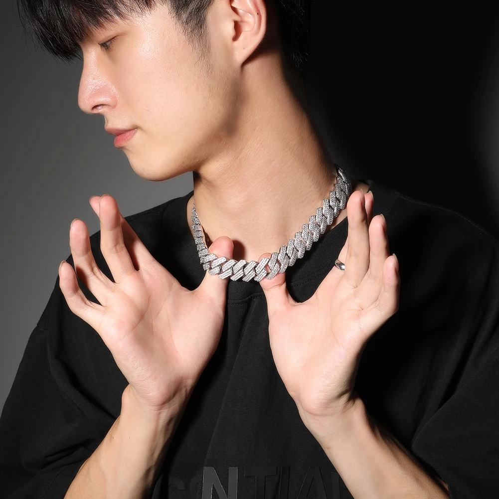 Colar Iced Chain Silver Lorian