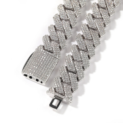 Colar Iced Chain Silver Lorian