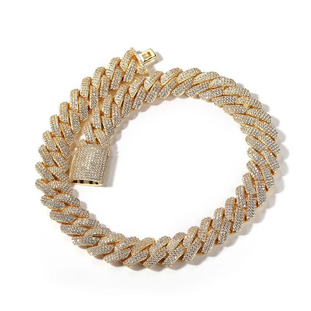 Colar Iced Chain 18K Gold Lorian