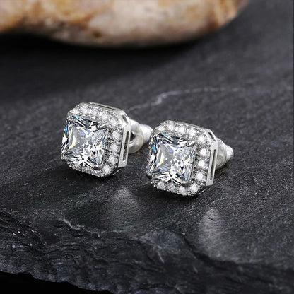 Brincos Square Emerald