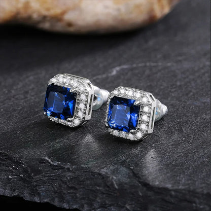 Brincos Square Emerald