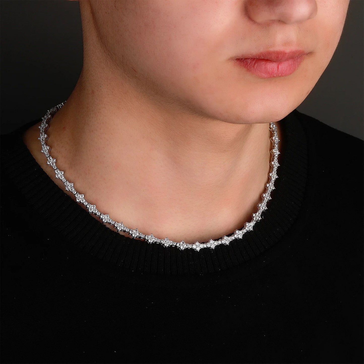 Colar Iced Grillz 7mm