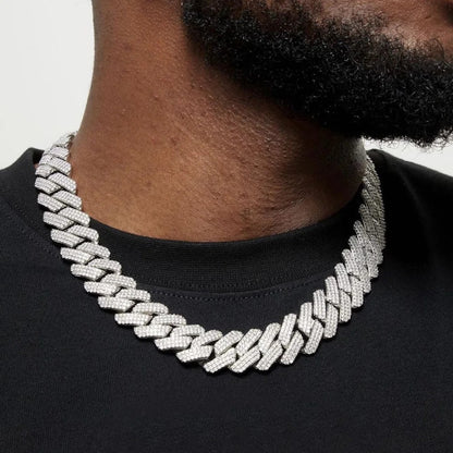 Colar Iced Chain Silver Lorian