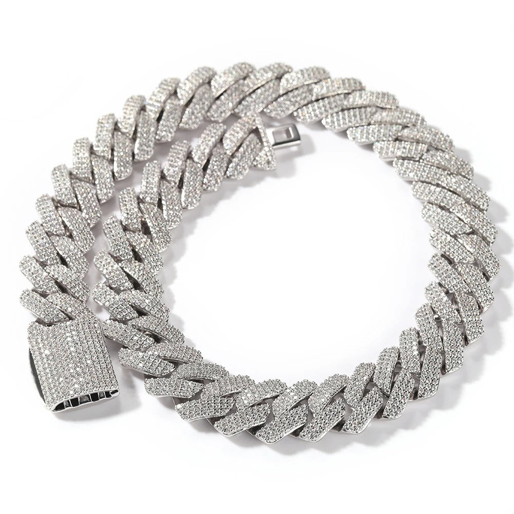 Colar Iced Chain Silver Lorian